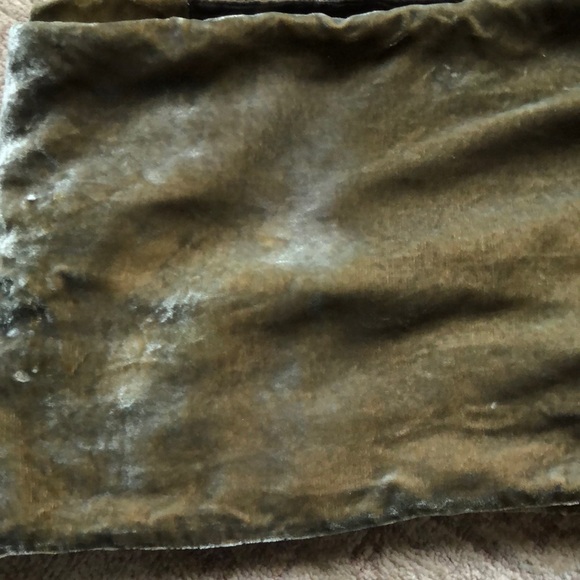 Bohemian Double faced, tailored, Velvet, chiffon Shawl Decorated w/Black Beads - Picture 15 of 16